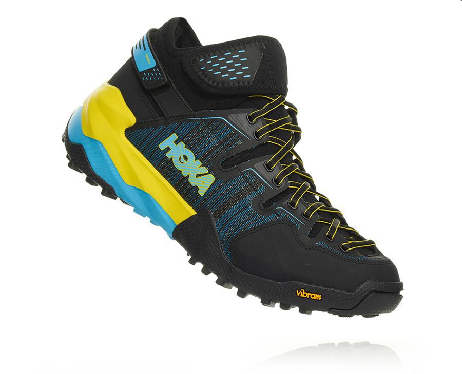 Hoka One One Spor Ayakkabı Erkek Siyah/Mavi - Arkali - BR3165902